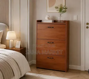 Armoire De Rangement Pour Chaussures Avec 3 Tiroirs