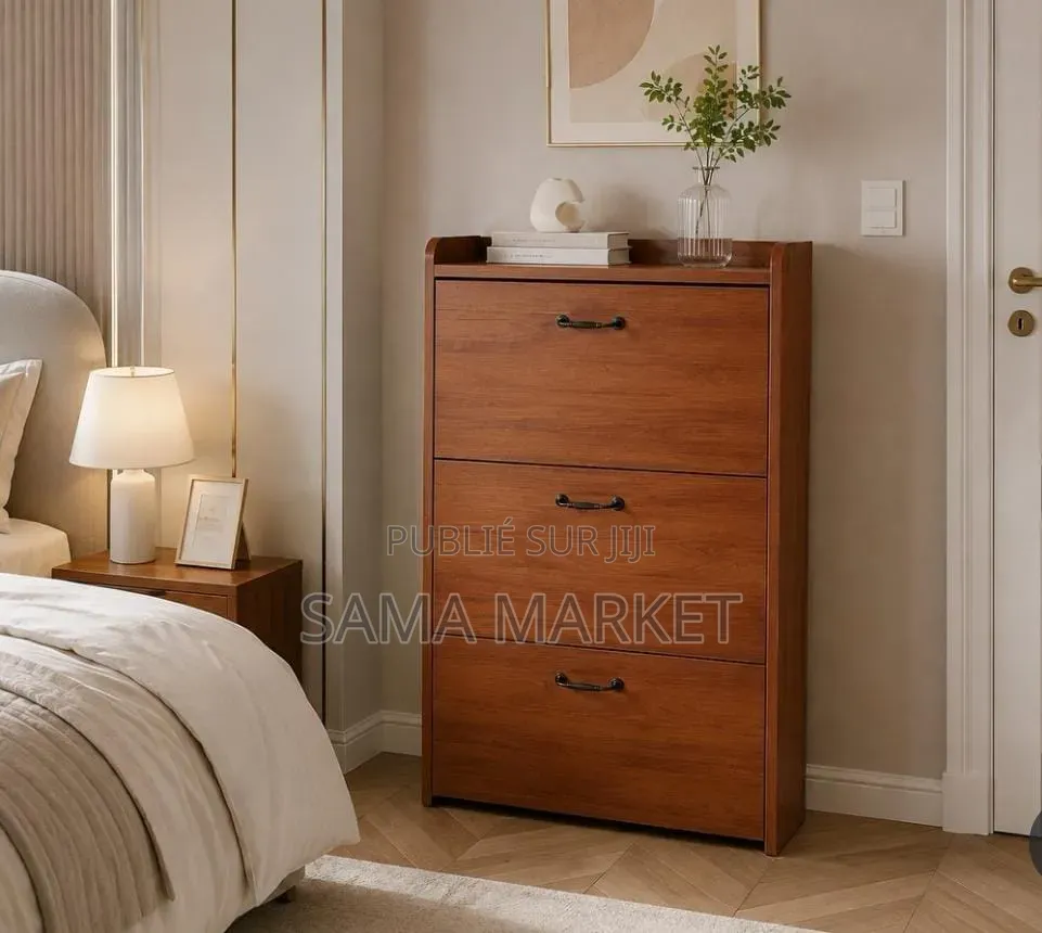Armoire De Rangement Pour Chaussures Avec 3 Tiroirs