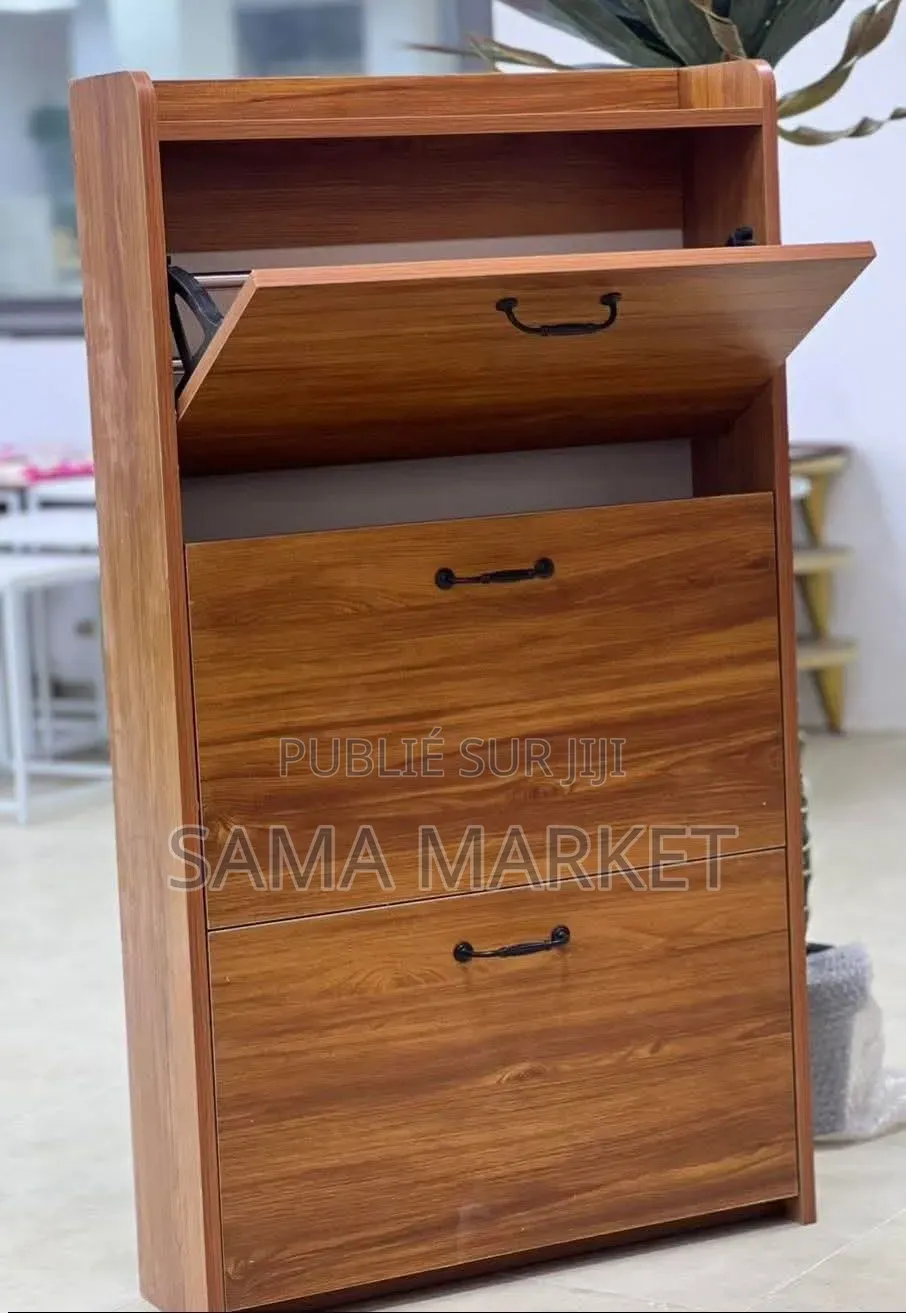 Armoire De Rangement Pour Chaussures Avec 3 Tiroirs