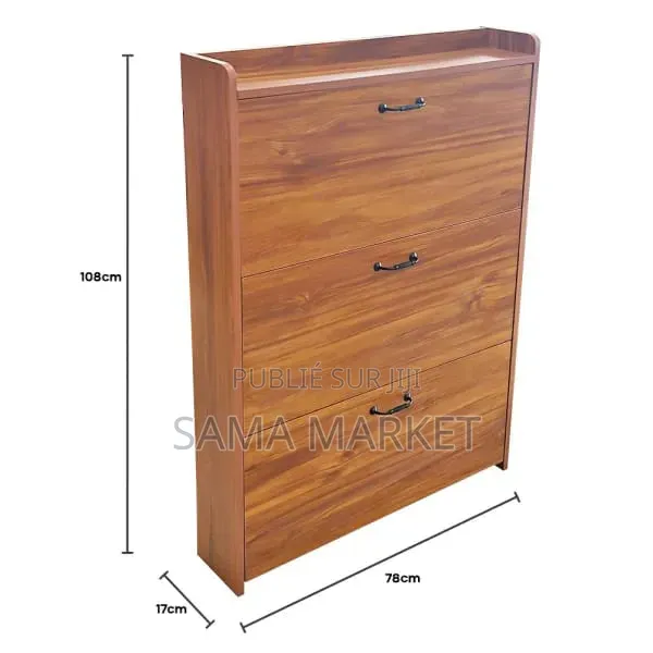 Armoire De Rangement Pour Chaussures Avec 3 Tiroirs