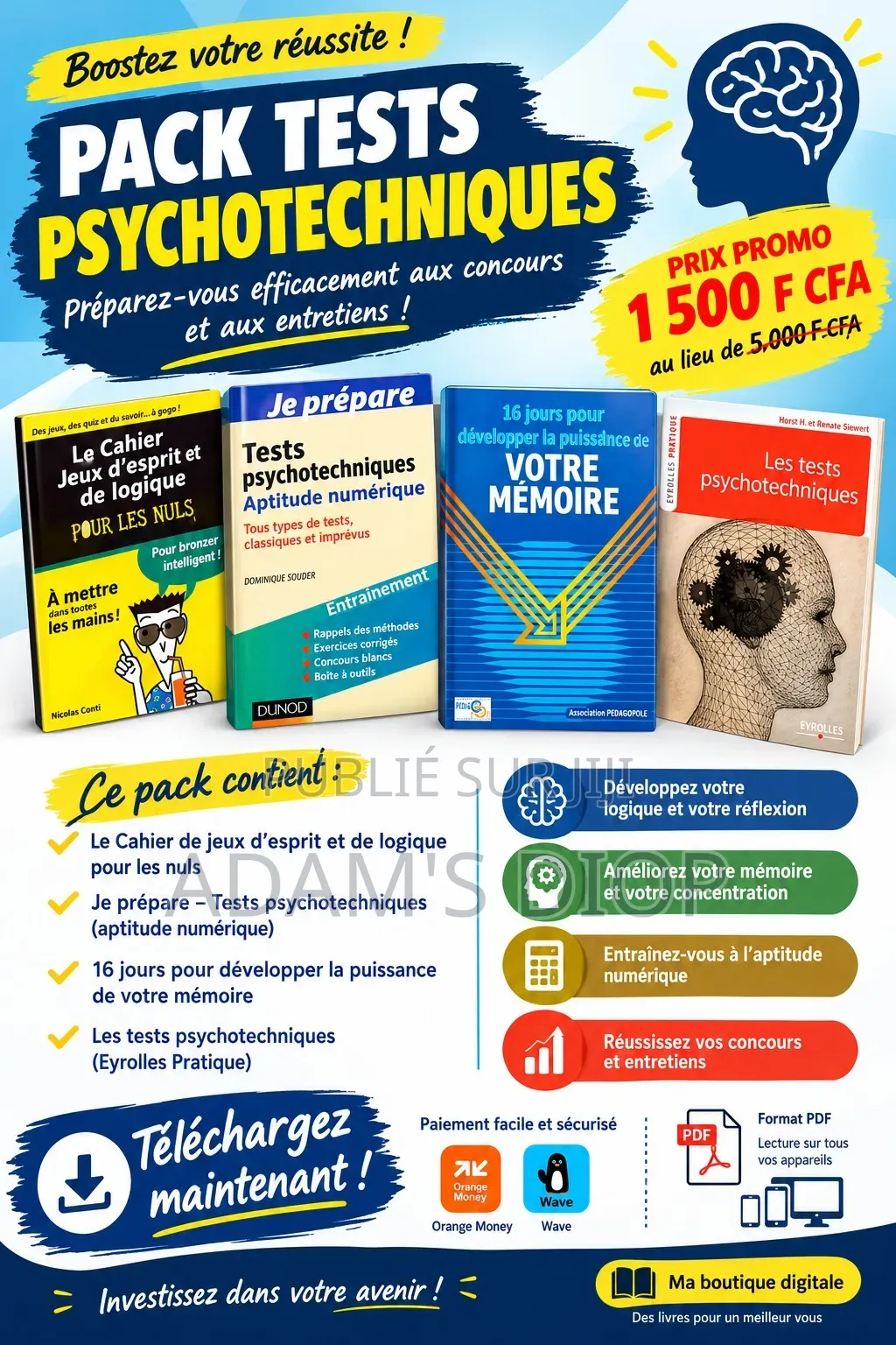 Packs Livres en Test Psychotechnique Pour Le Concours ENA