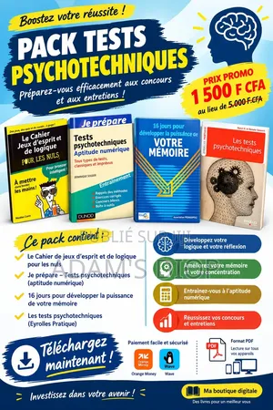 Packs Livres en Test Psychotechnique Pour Le Concours ENA
