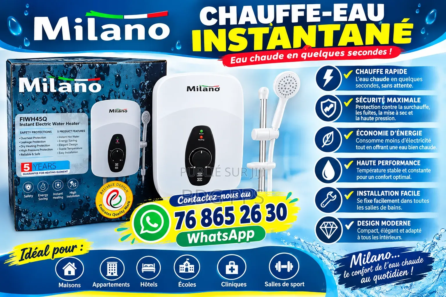 Chauffe Eau Instantané Milano