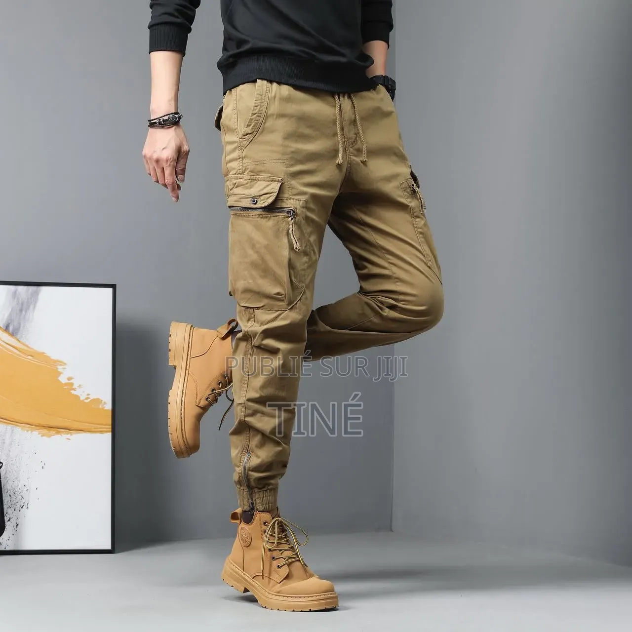 Pantalon Kaki Pour Hommm