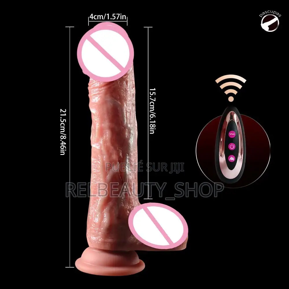 Gode Électrique Réaliste Avec Mouvement Va-Et-Vient, Vibration 3 en 1