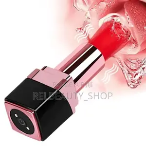 Mini Vibromasseur Électrique Puissant Rouge À Lèvres