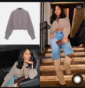 Chemise Crop Décontracté