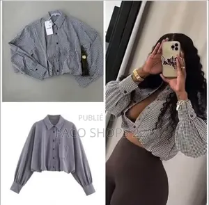 Chemise Crop Décontracté