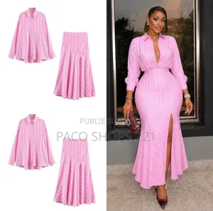 Robe Ensemble Chemise Et Jupe Haute Couture