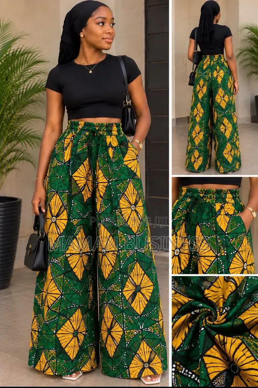 Pantalon Art en Wax - Très Large Et Élégant