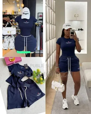 Ensemble Short Et T-Shirt Style Décontracté