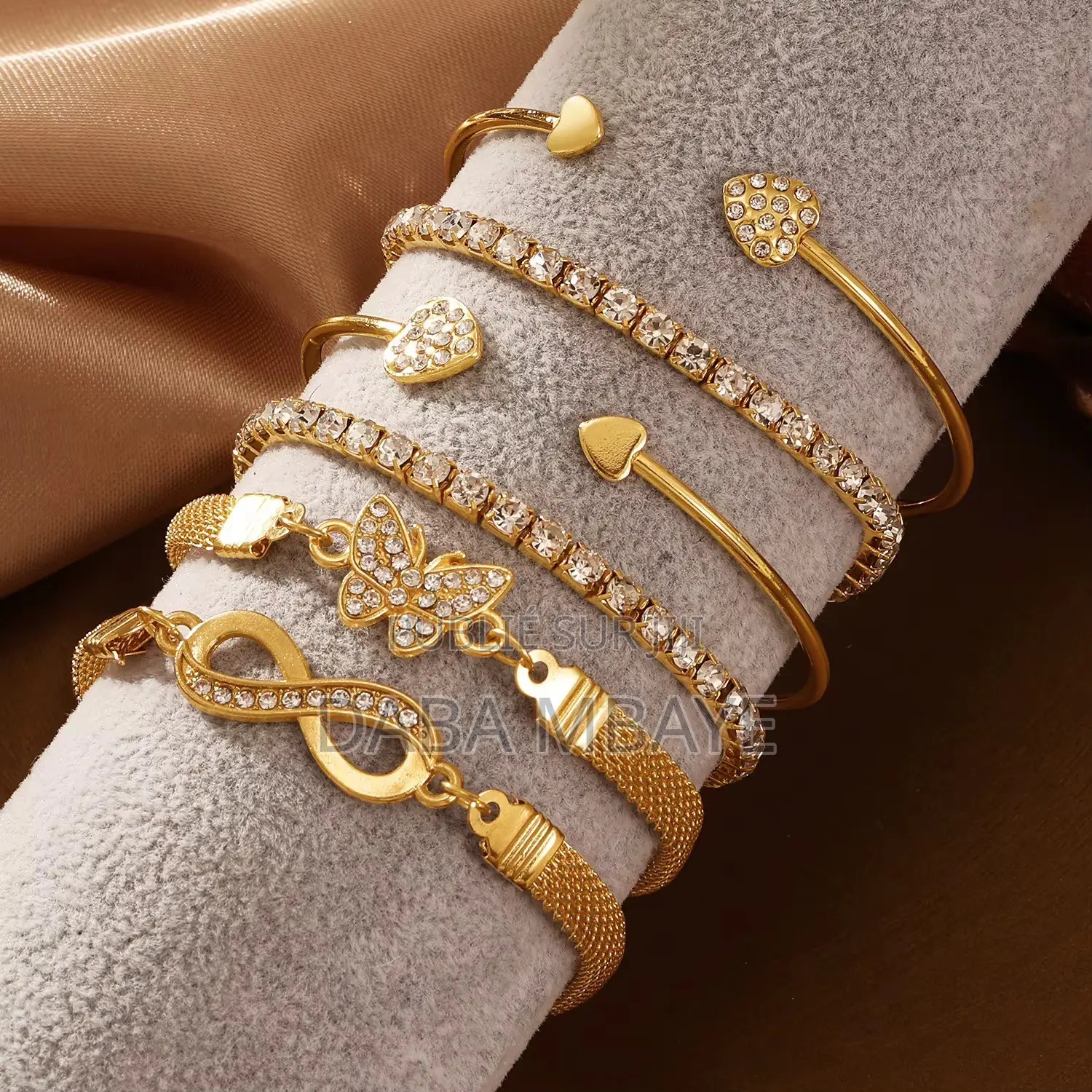 Ensemble 6bracelet Inoxydable You Raffiné Tek Si Rare Oh Machallah 