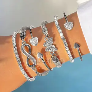 Ensemble 6bracelet Inoxydable You Raffiné Tek Si Rare Oh Machallah 