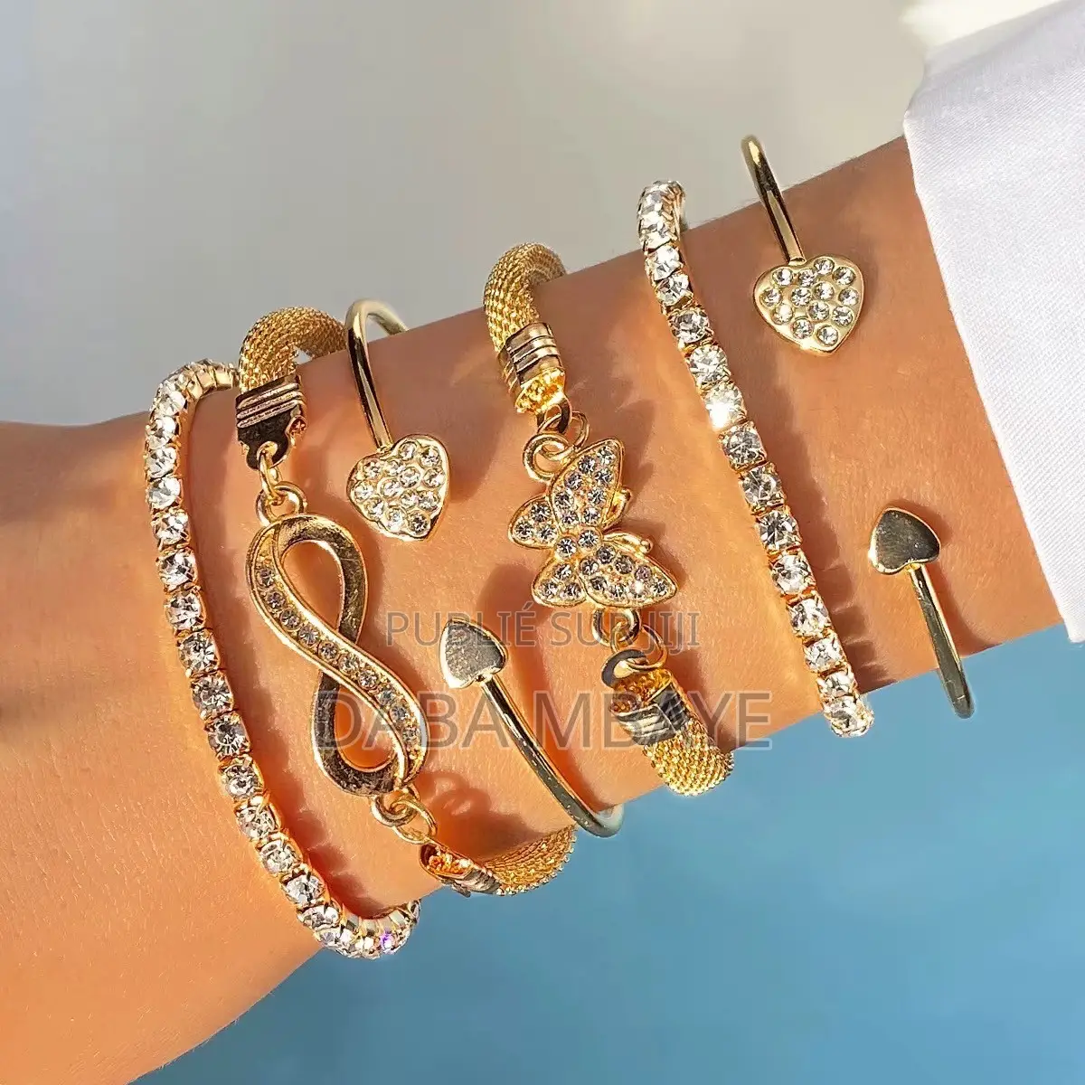 Ensemble 6bracelet Inoxydable You Raffiné Tek Si Rare Oh Machallah 