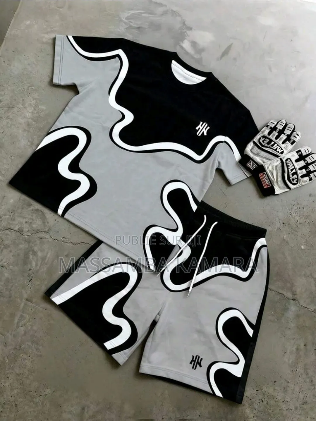 Ensemble Streetwear Wave Bicolore (T-Shirt + Short)