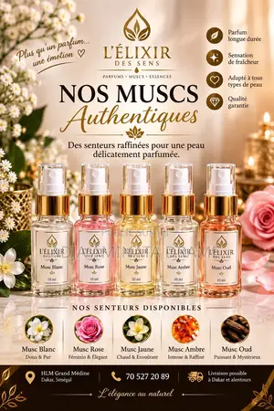 Musc Parfumé Plusieurs Senteurs Disponibles —1000 L’unité