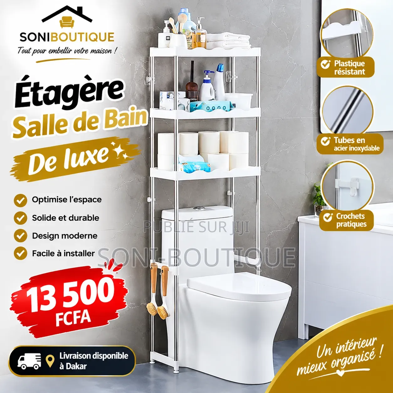 Étagère De Salle De Bain