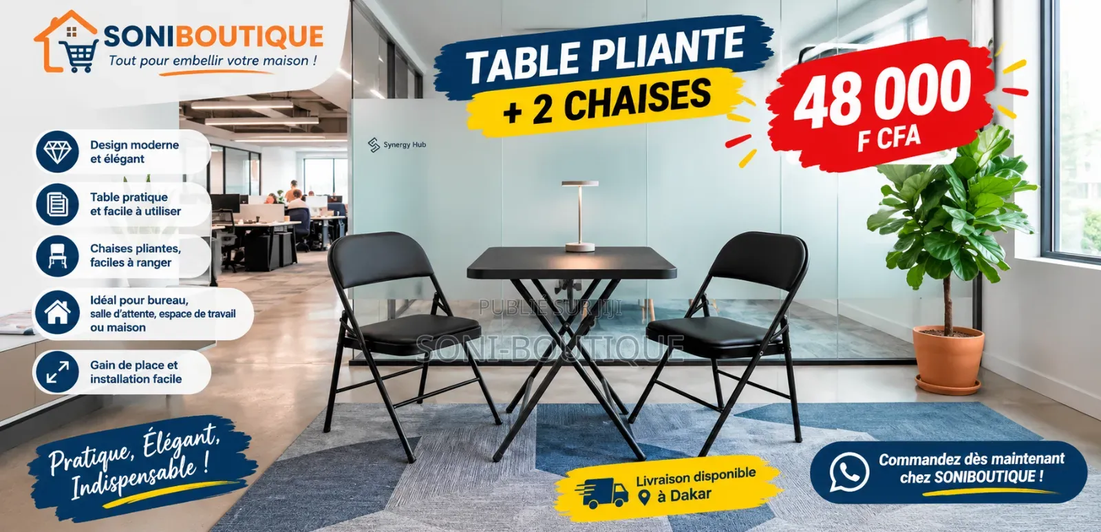 Table Pliable Et 2 Chaises