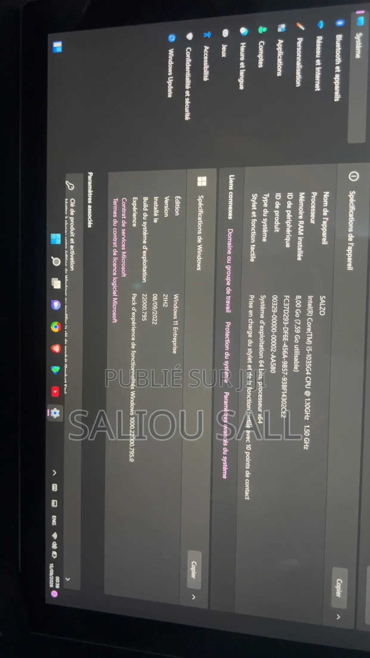 Nouveau Microsoft Surface Pro 7 8GB Intel Core i5 SSD 250GB
