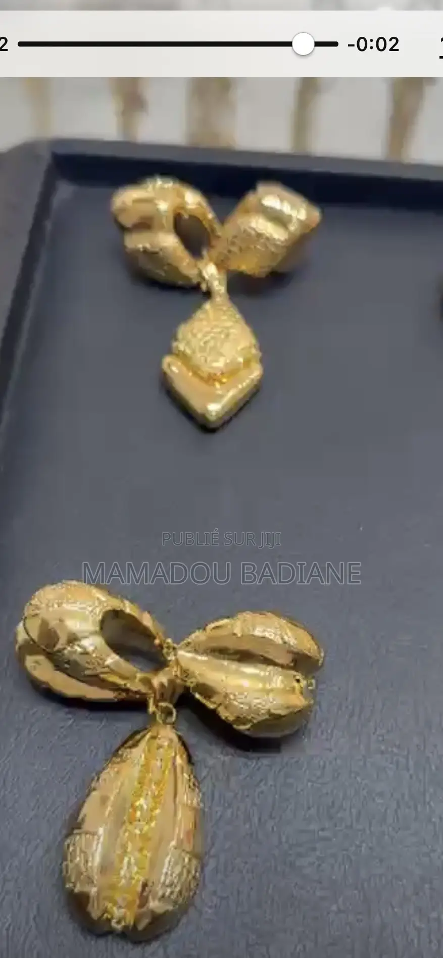 Boucle Et Pendentif or 21