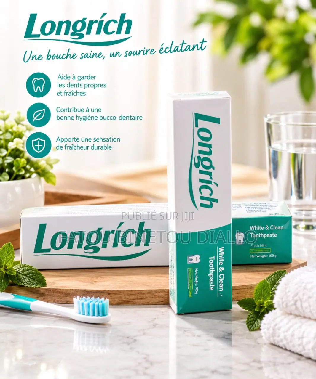 Dentifrice Au Thé Blanc De Longrich
