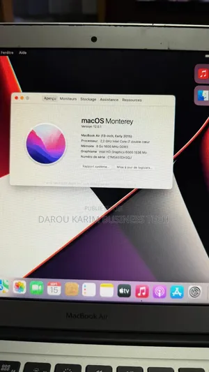 Ordinateur portable Pomme MacBook Air 2015 8GB Intel Core i7 SSD 512GB