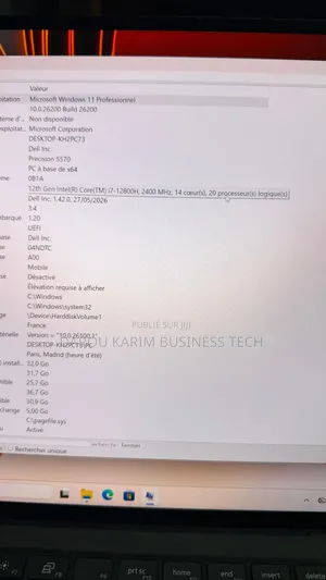 Nouveau Dell Precision 5570 32GB Intel Core i7 SSD 1T