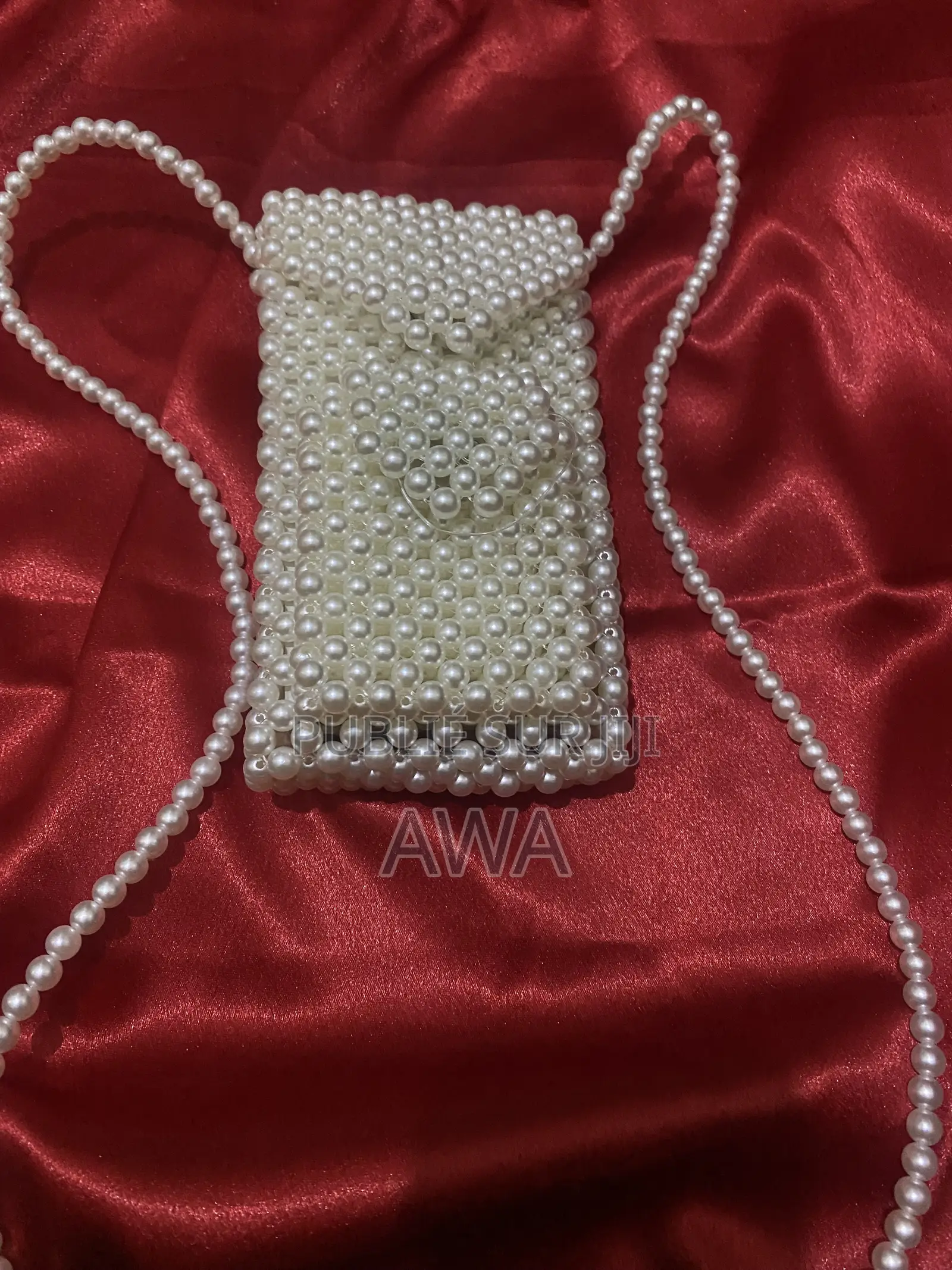 Sacoche Téléphone en Perles Fait Main