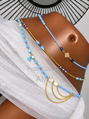 Baya 3 Pièces Bleu Ciel Et Doré – Élégant Et Chic