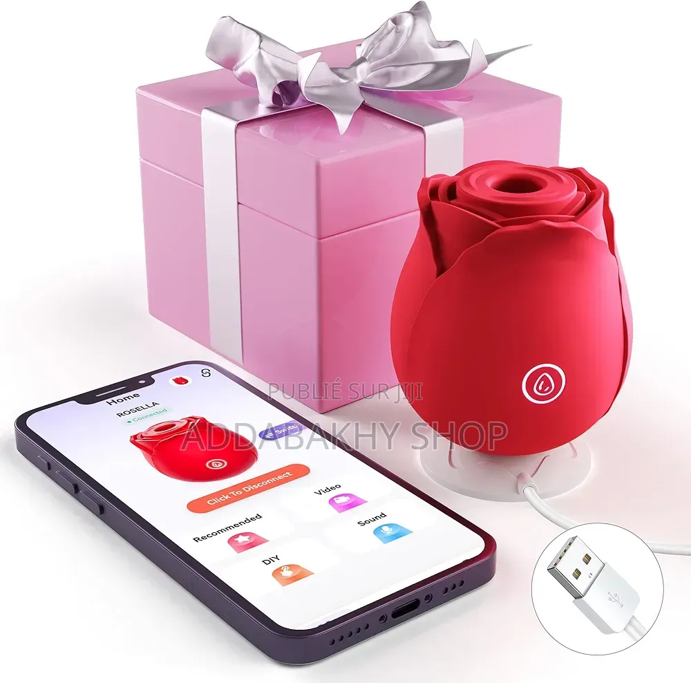 Vibromasseur Stimulateur Forme Rose. Silencieux Et Pratique