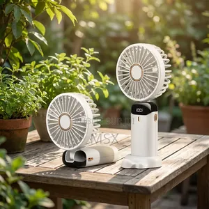Mini Ventilateur Rechargeable Portable – 5V – Affichage Batterie