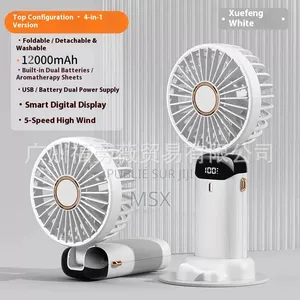 Mini Ventilateur Rechargeable Portable – 5V – Affichage Batterie