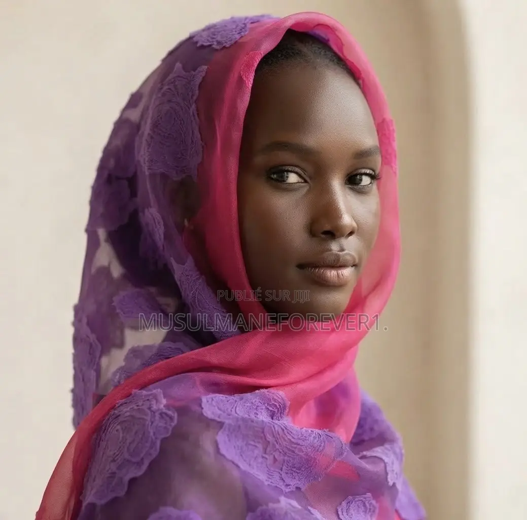 Nouveau Foulard Tendance Haut De Gamme en Organza Aux Couleurs Pastel
