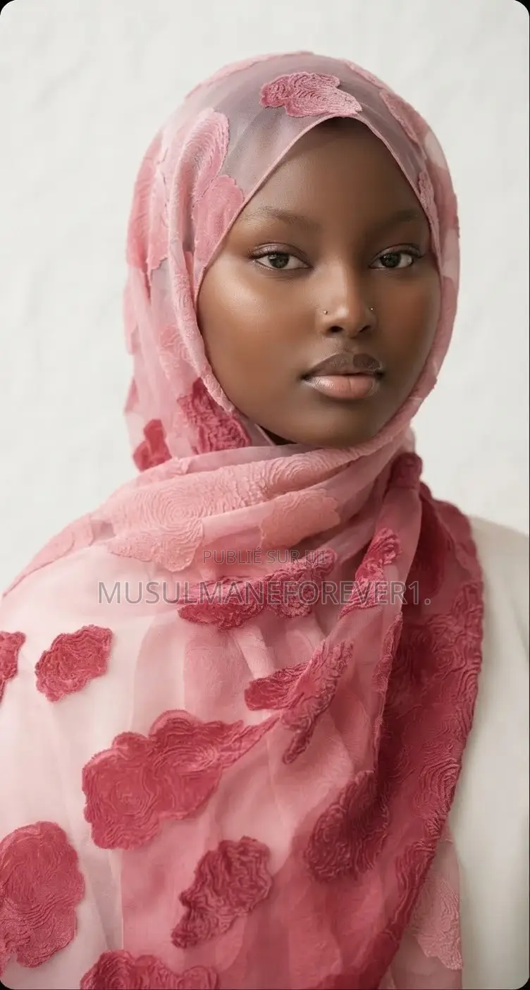 Nouveau Foulard Tendance Haut De Gamme en Organza Aux Couleurs Pastel