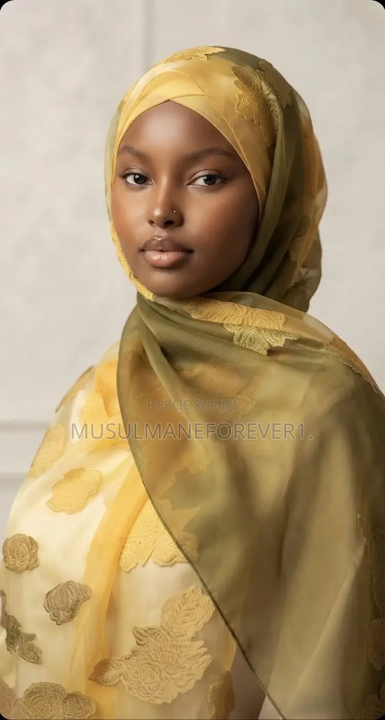 Nouveau Foulard Tendance Haut De Gamme en Organza Aux Couleurs Pastel
