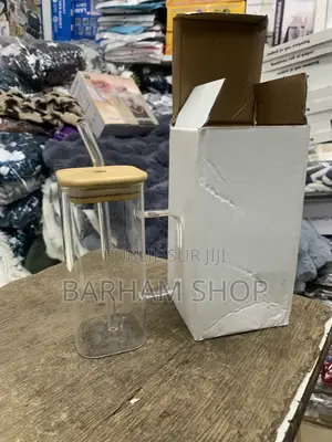 Tasse À Smoothie en Verre Avec Couvercle