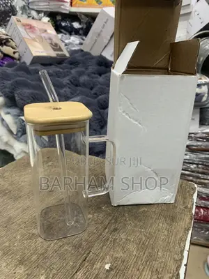 Tasse À Smoothie en Verre Avec Couvercle