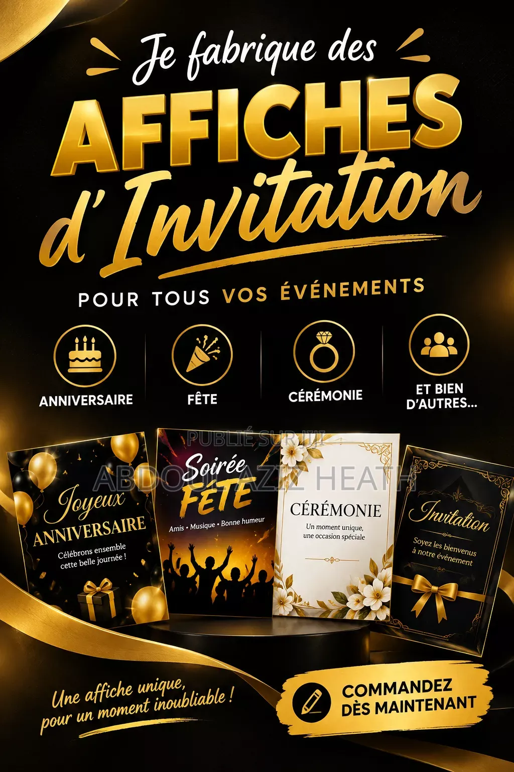 Création D’affiches, Logos Et Designs Professionnels