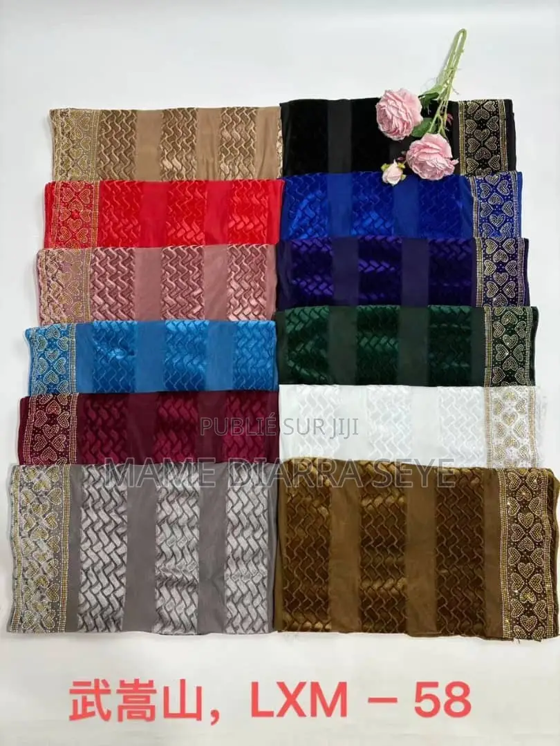 Titre:Voile Hijab Jersey Dubai-Tissu Lourde Ne Glisse Pas-1m80