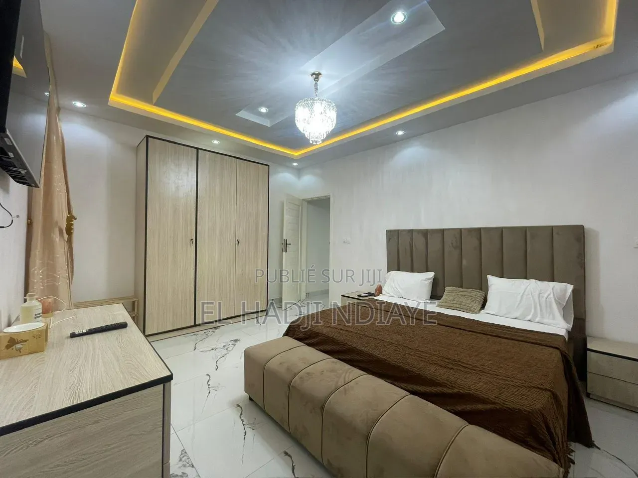 Meublé 2chbre Chambre et salon dans Studio Meublé,, Ouakam à Louer