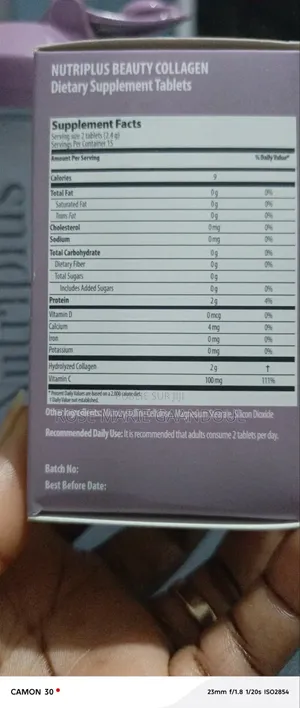 Nitriplus Beauty Collagène Comprimés