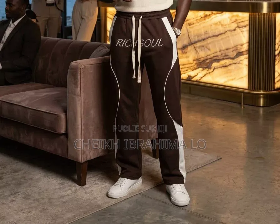 Pantalon Coton Bas Large Et T-Shirt Big Size
