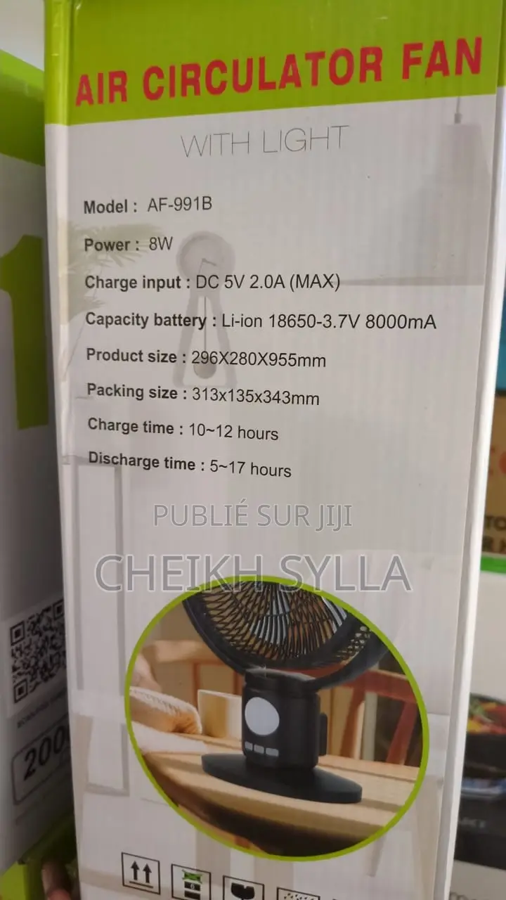 Ventilateur Rechargeable 12" Air Flux