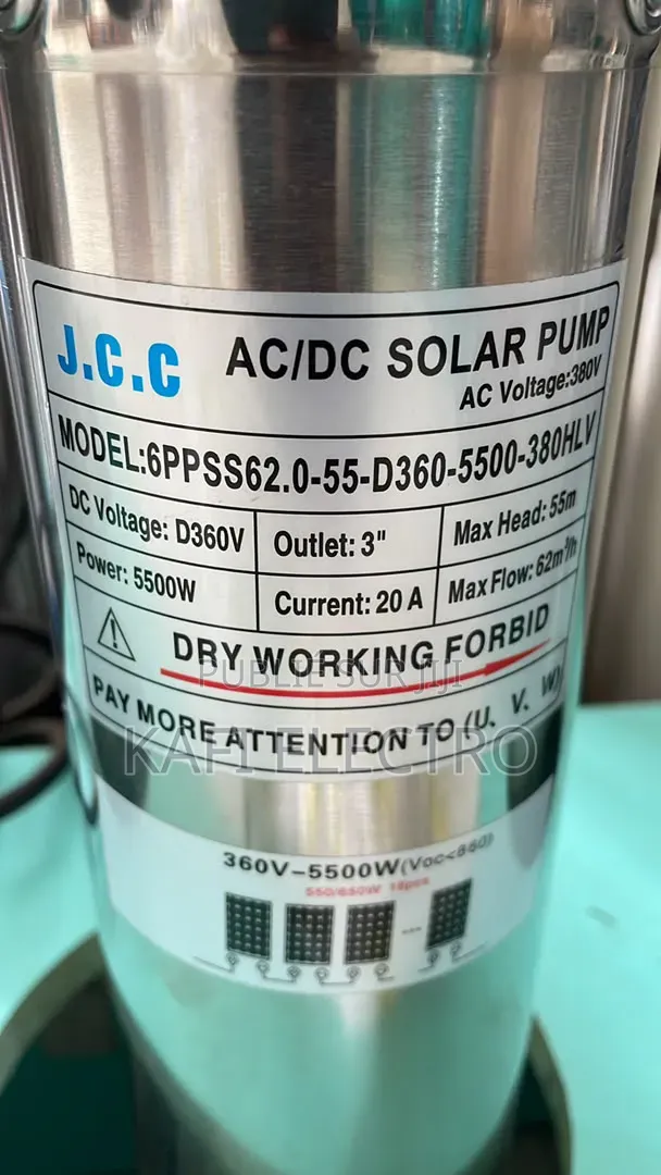 Pompe Immergée Solaire AC DC