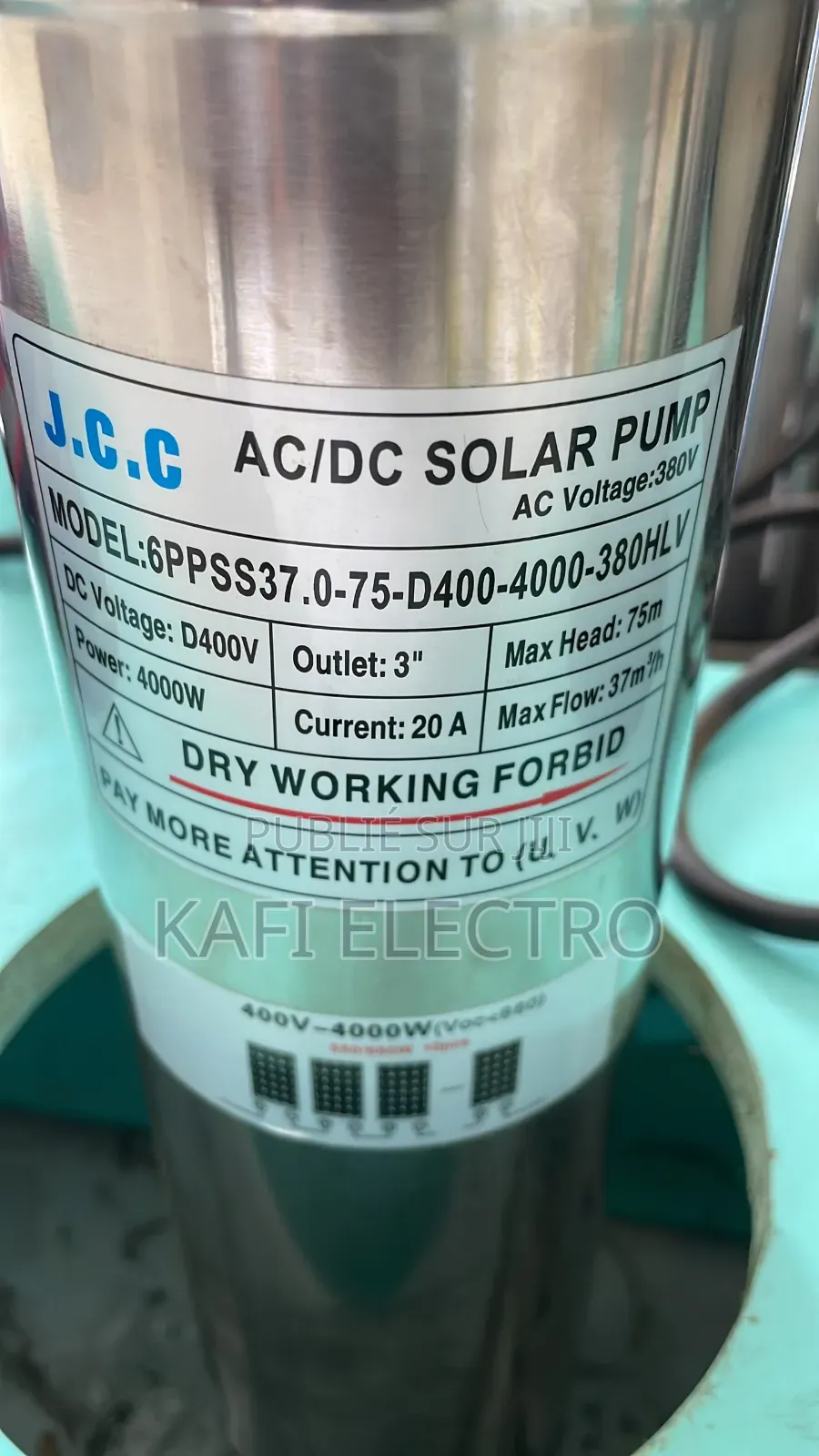 Pompe Immergée Solaire AC DC