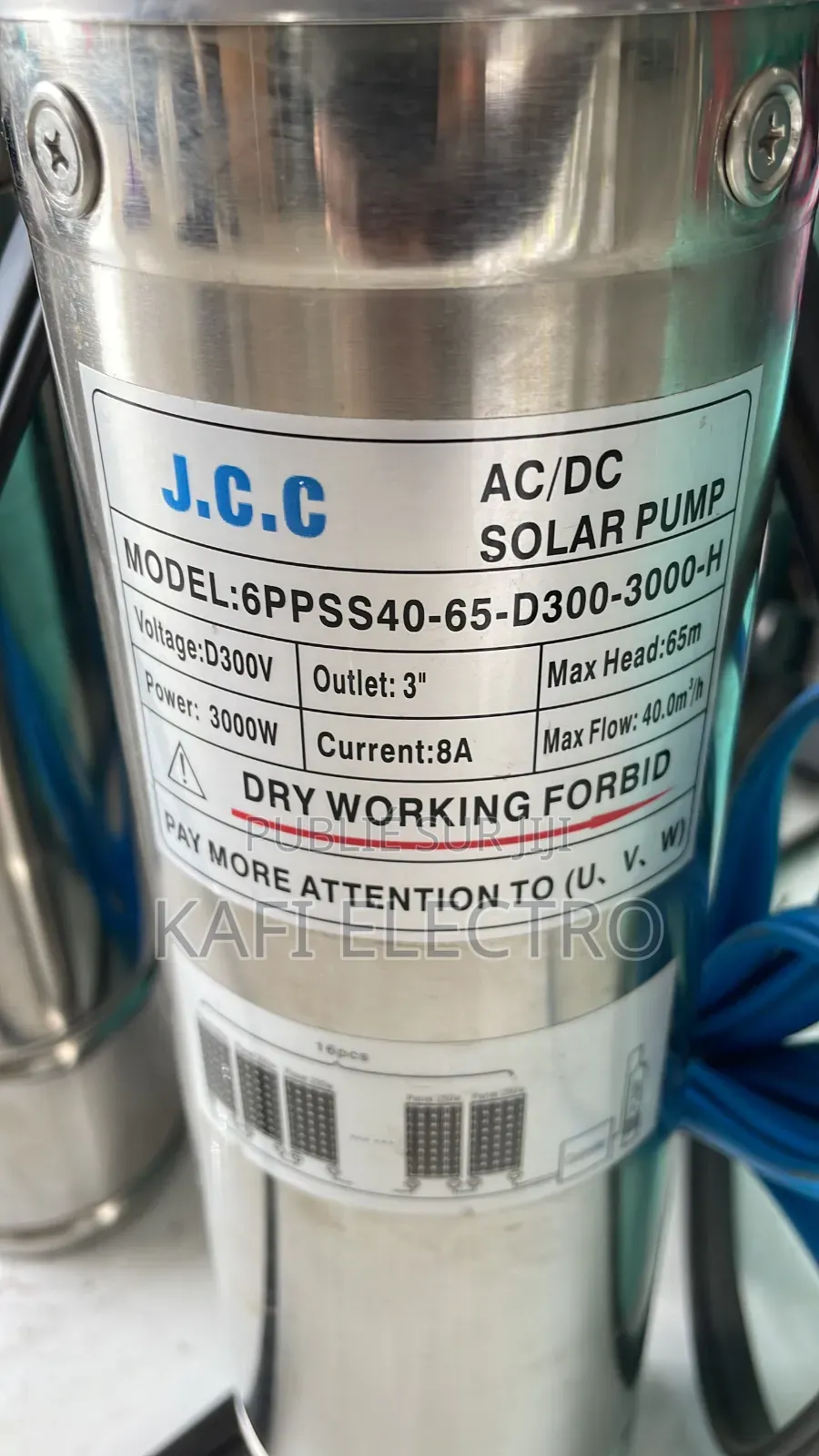 Pompe Immergée Solaire AC DC