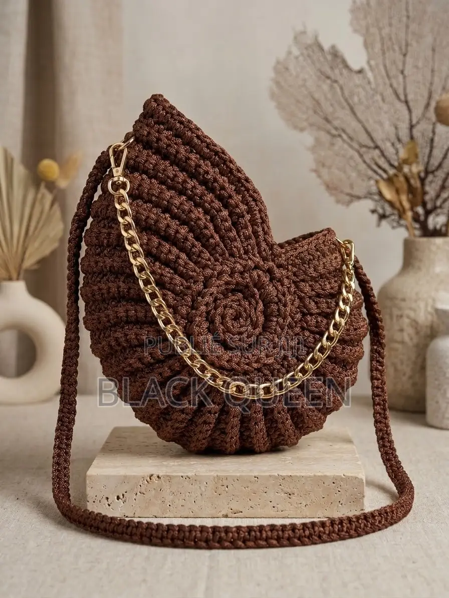 Sac À Main Coquillage Au Crochet