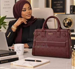 Ensemble Sac À Main QAZA Bordeaux – 28cm