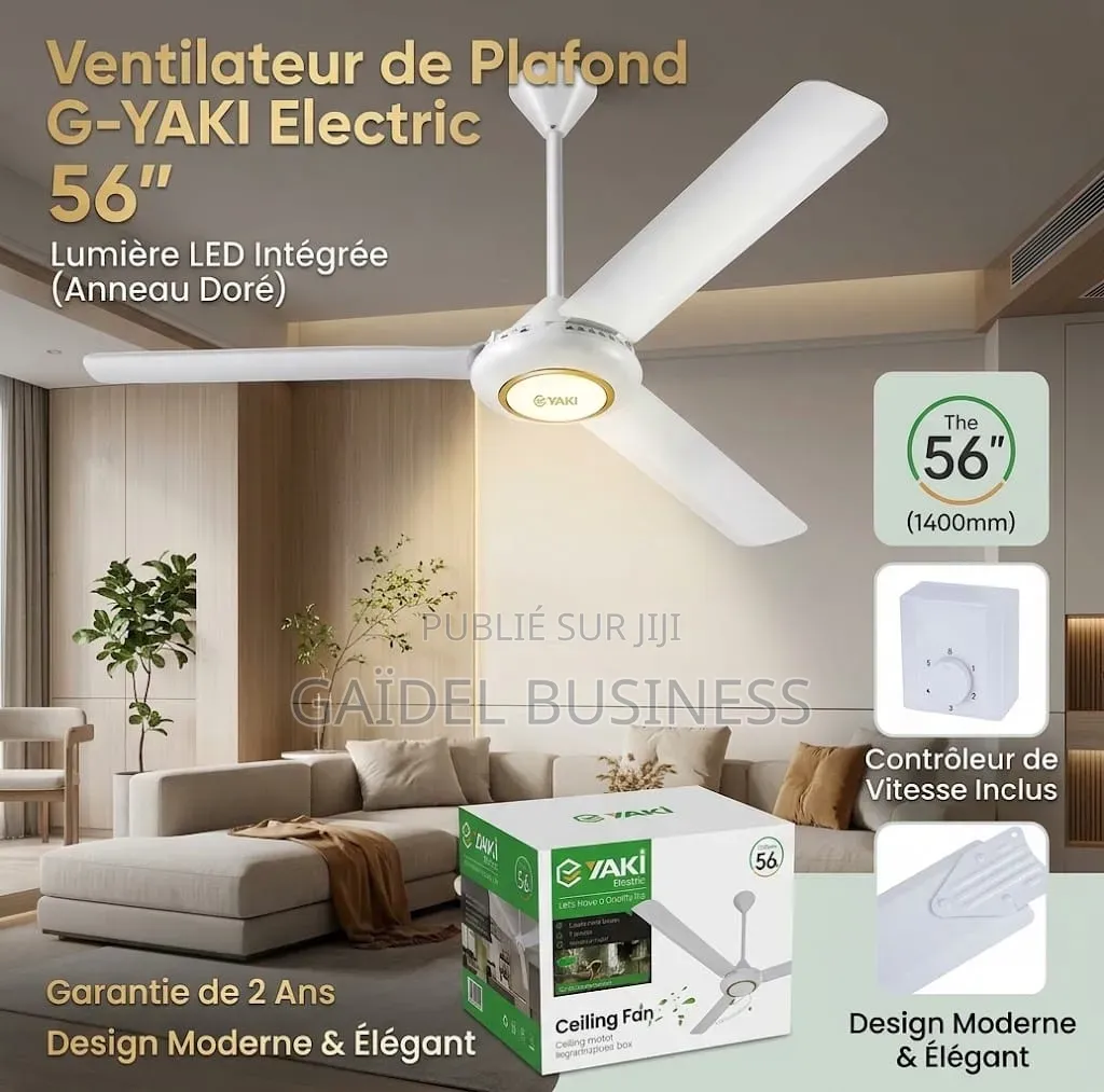 Ventilateur De Plafond G-Yaki Electric 56"