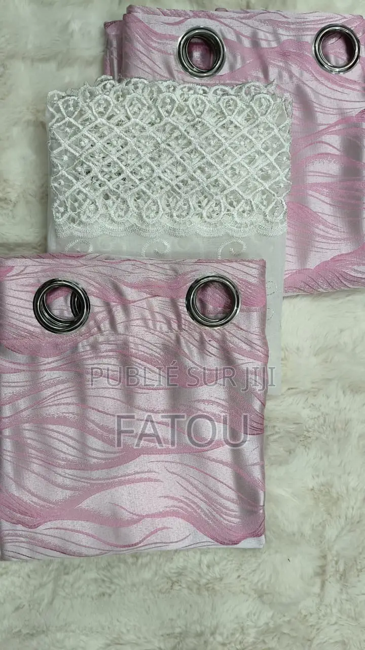 Lot De 3rideaux Luxe Modèle Royal